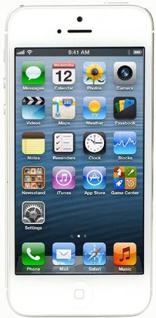 Смартфон Apple iPhone 5 64Gb White & Silver - Минусинск