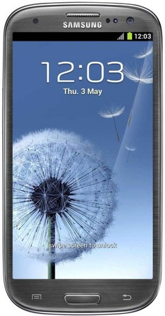 Смартфон Samsung Galaxy S3 GT-I9300 16Gb Titanium grey - Минусинск